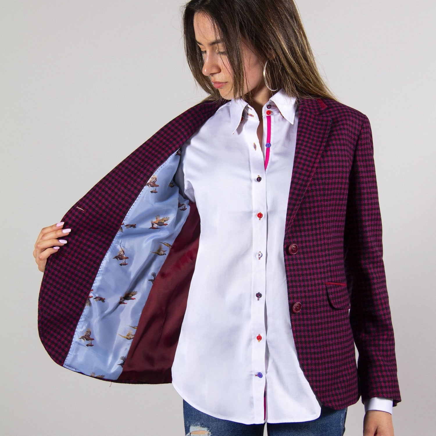 CALIFORNIA DOGTOOTH WOMENS JACKET