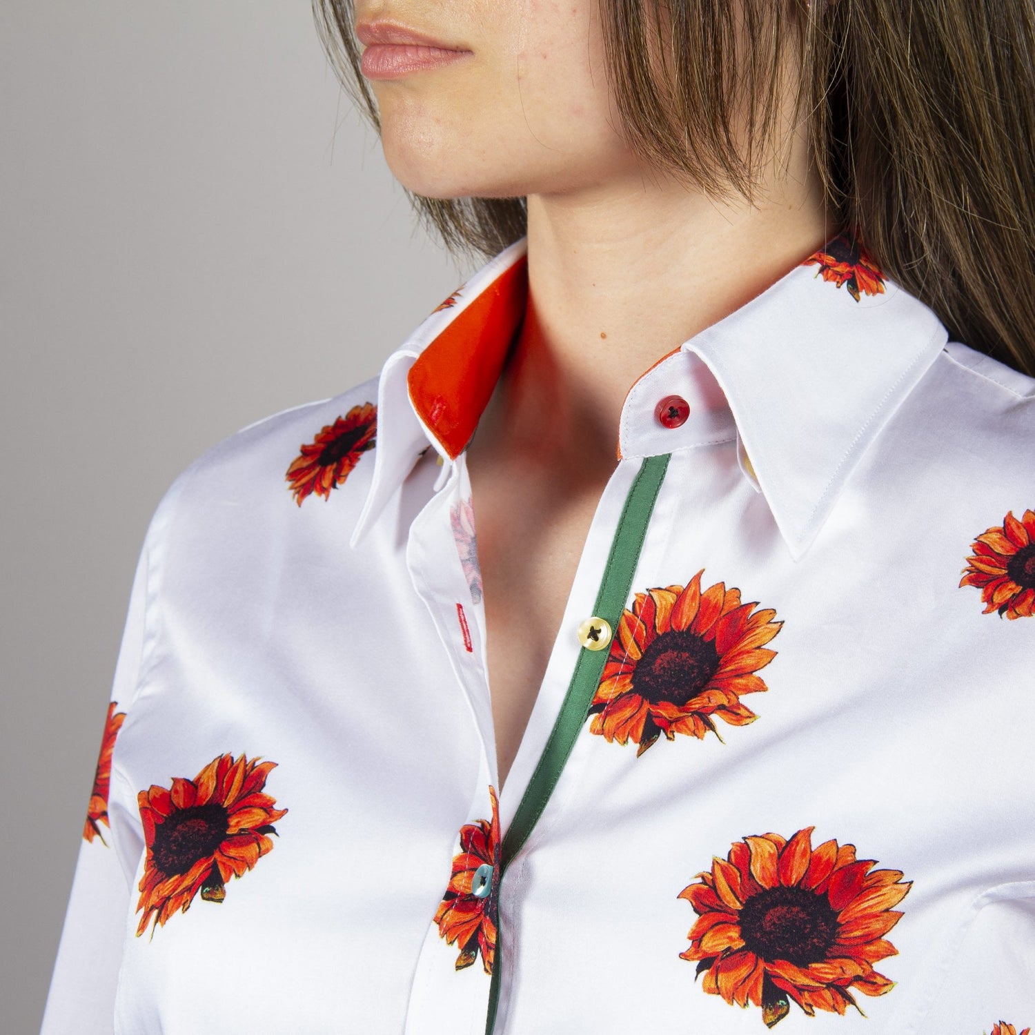 SUNFLOWER PRINT WOMENS SHIRT