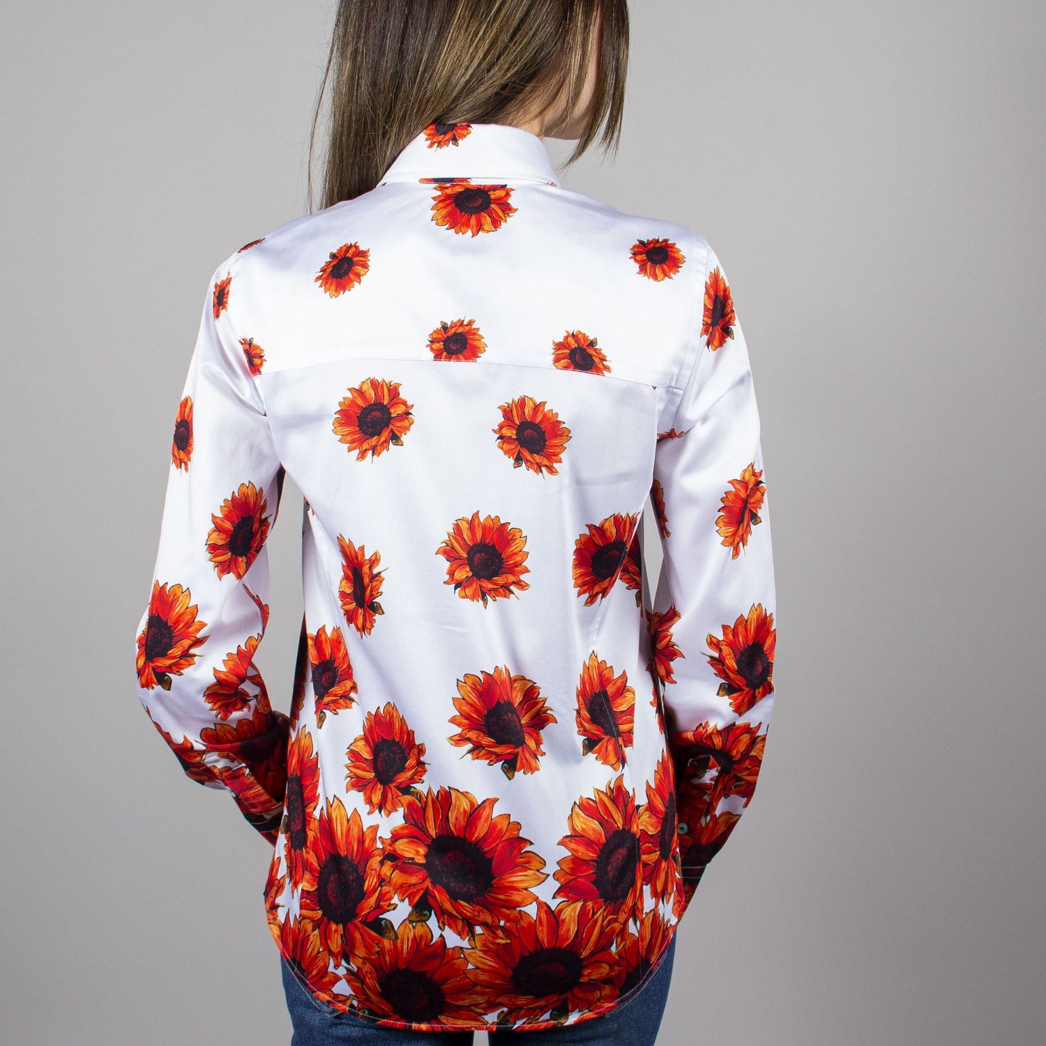 SUNFLOWER PRINT WOMENS SHIRT