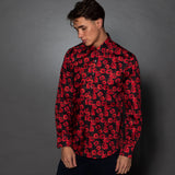 REMEMBRANCE POPPY CASCADE PRINT SHIRT