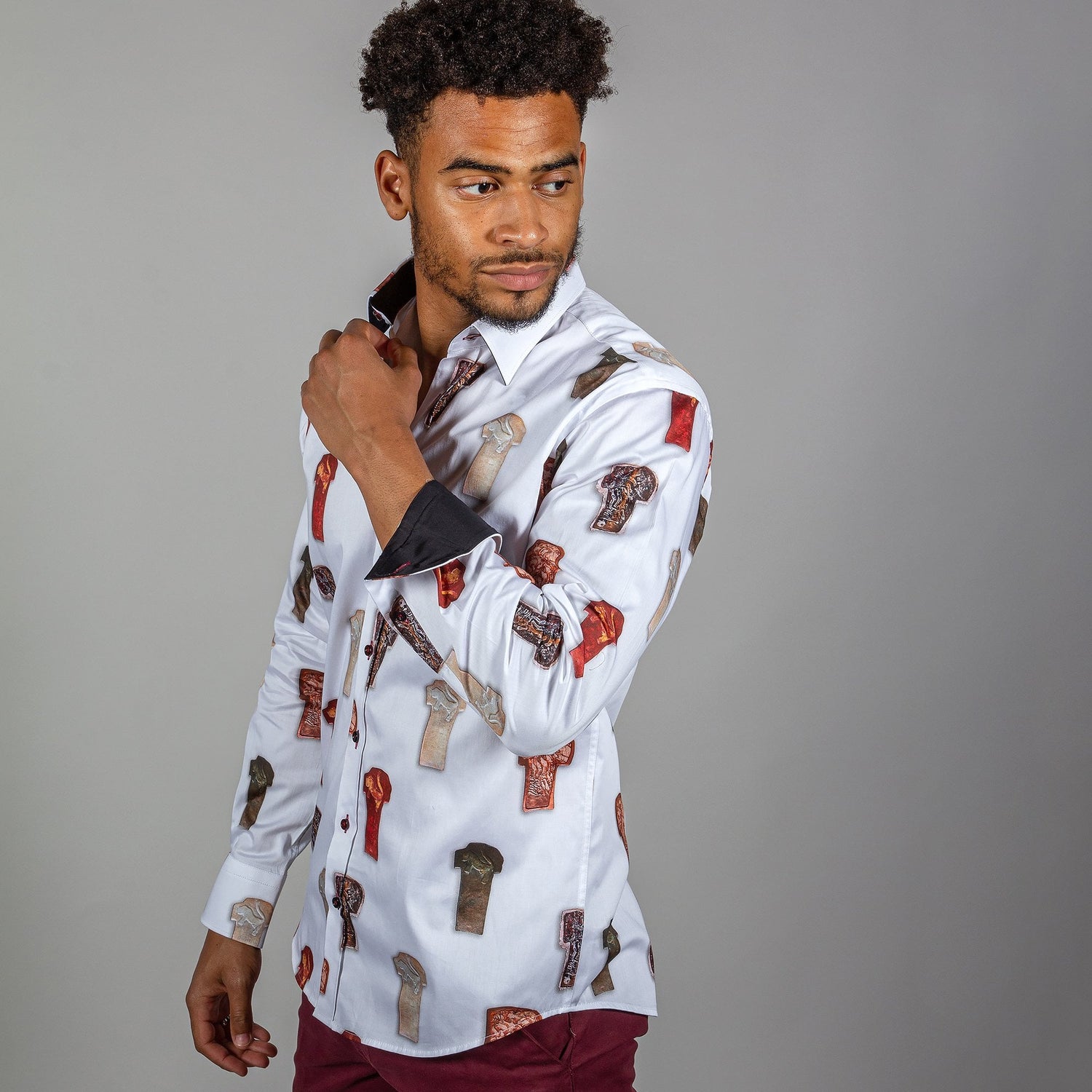 ANCIENT ARTIFACTS PRINT SHIRT