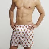 EMOJI XMAS COTTON POPLIN PRINT BOXER SHORTS