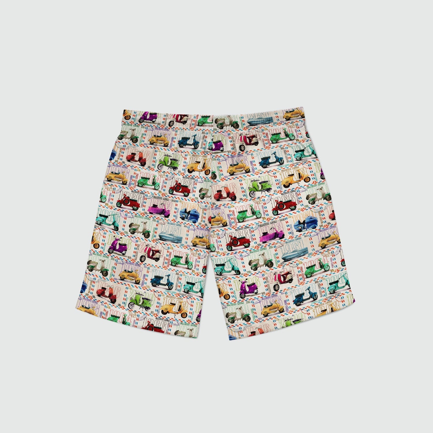 VESPA STAMP COTTON POPLIN PRINT BOXER SHORTS