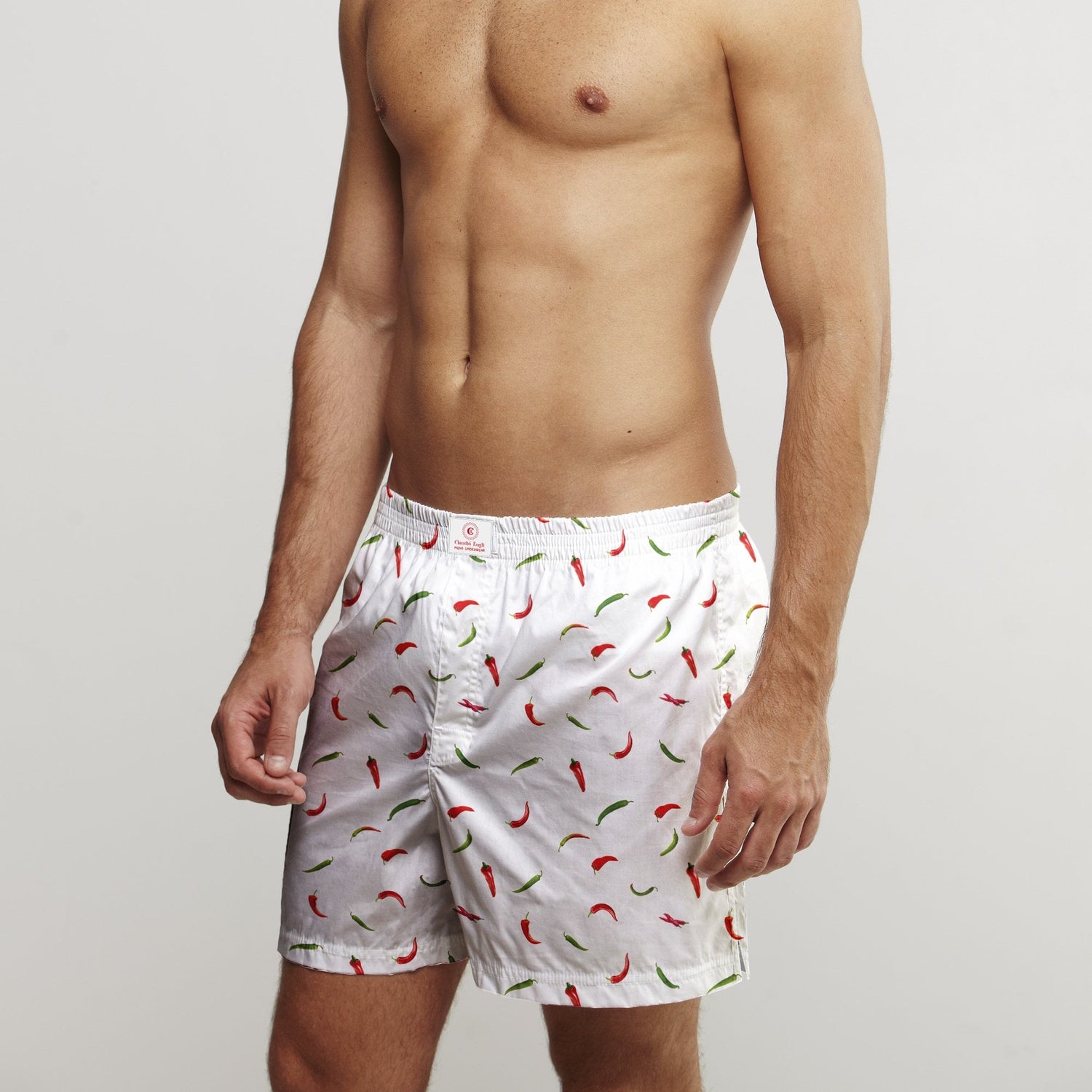 CHILLI PEPPER COTTON POPLIN PRINT BOXER SHORTS