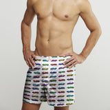 GRAND PRIX COTTON POPLIN PRINT BOXER SHORTS