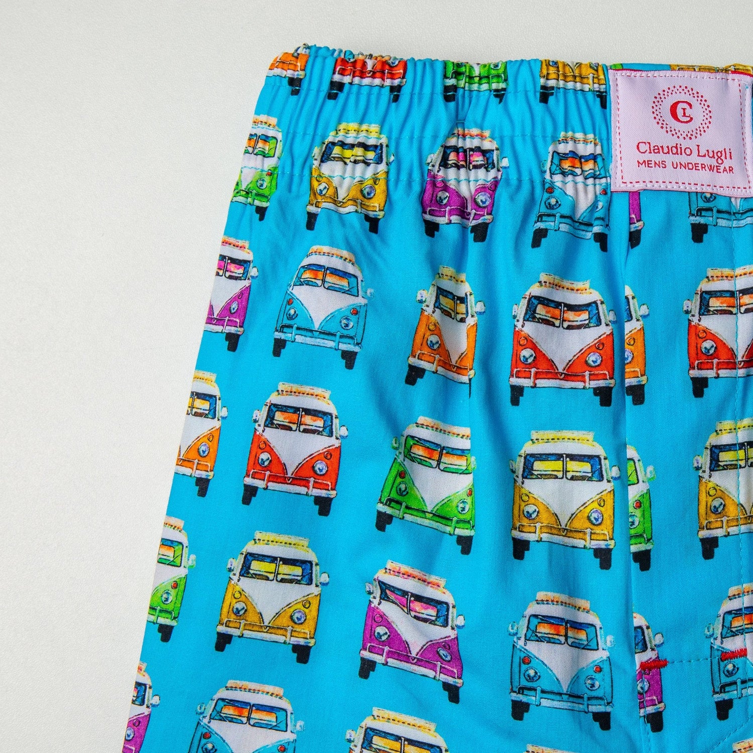 CAMPERVAN COTTON POPLIN PRINT BOXER SHORTS