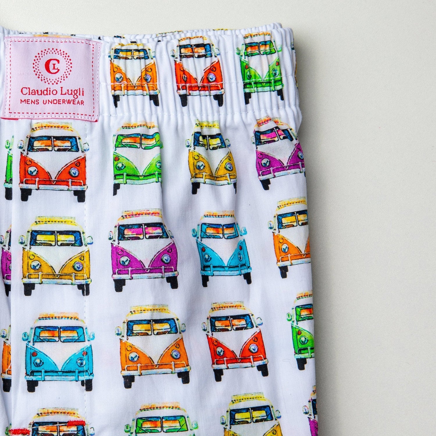 CAMPERVAN COTTON POPLIN PRINT BOXER SHORTS