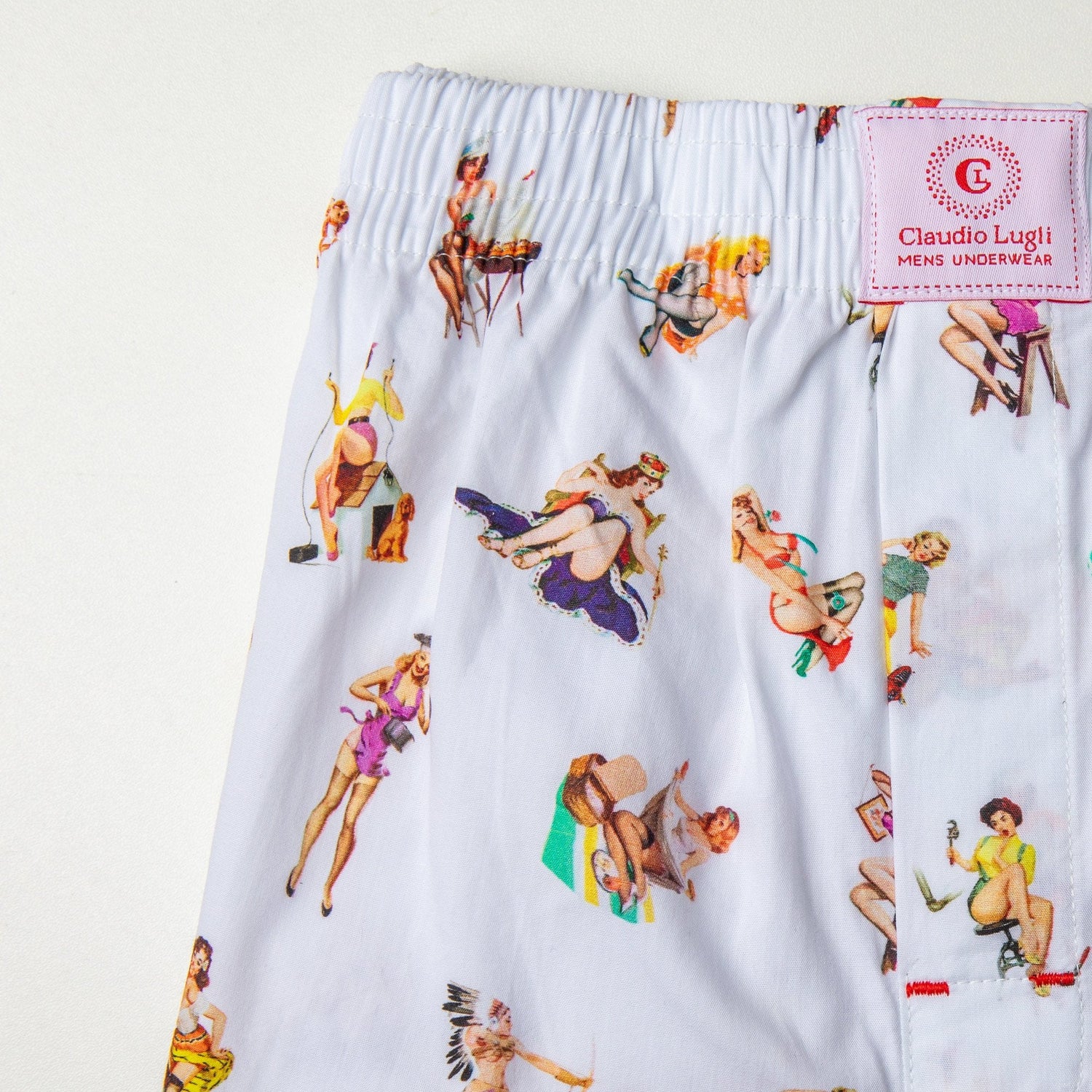 PIN UP COTTON POPLIN PRINT BOXER SHORTS