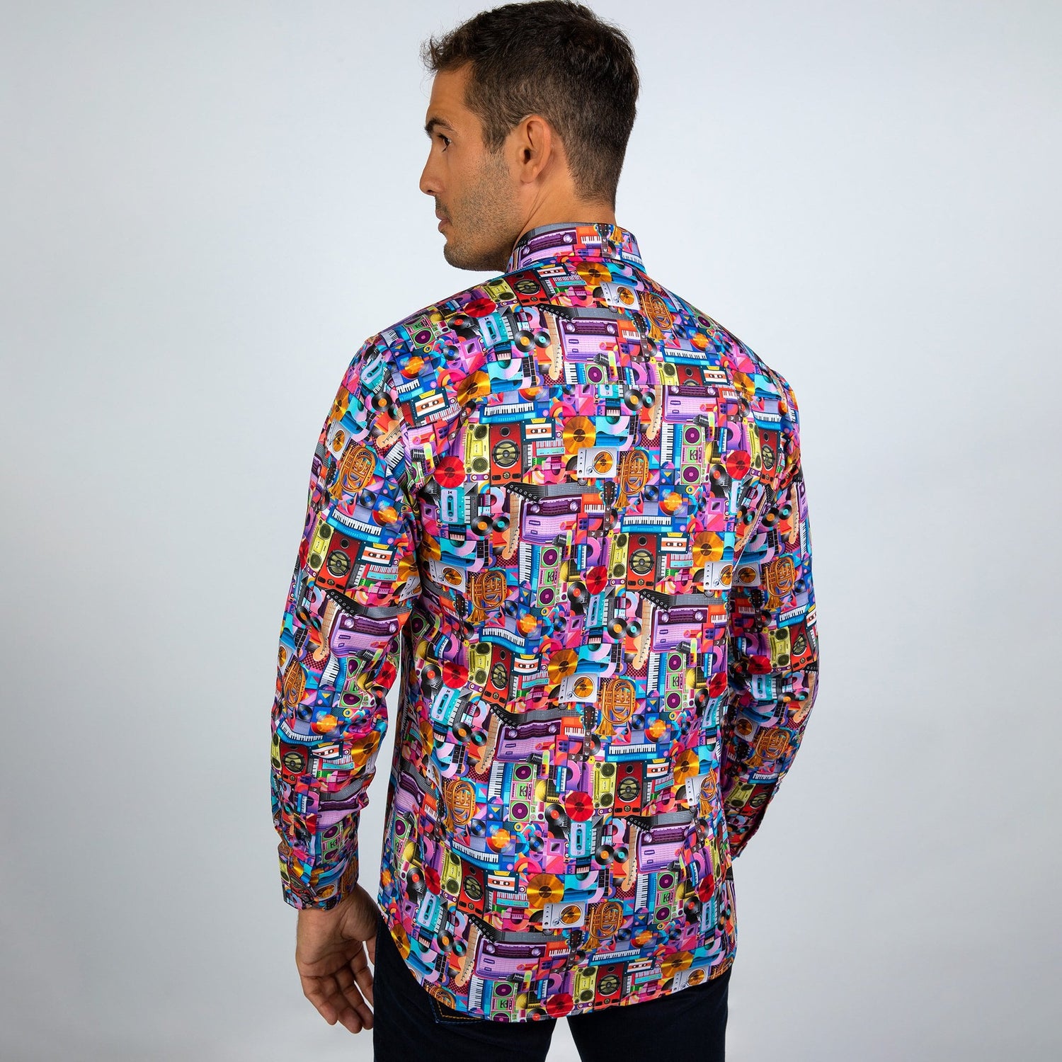 MUSICAL MEDLEY SHIRT - Premium Men's Patterned Shirt by Claudio Lugli | Bold Design, Tailored Fit, Best Printed Shirts