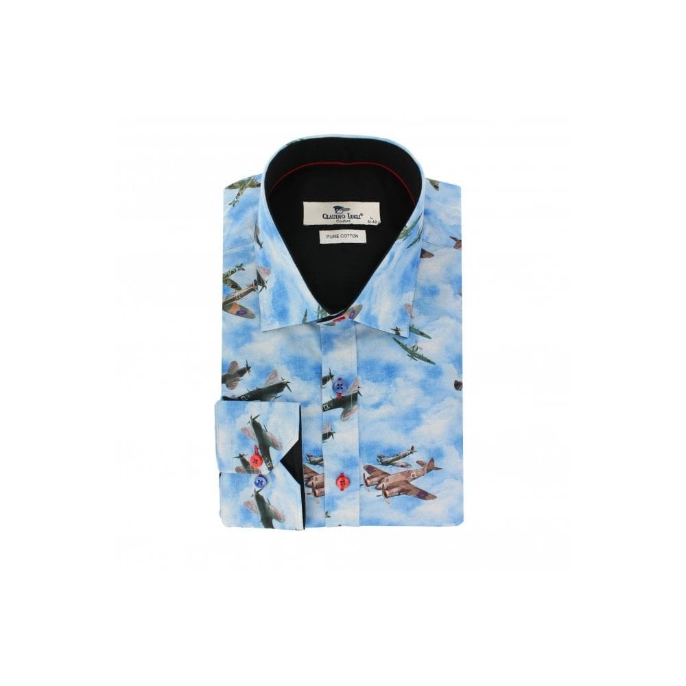 SUPERMARINE PLANE COMMEMORATIVE PRINT SHIRT