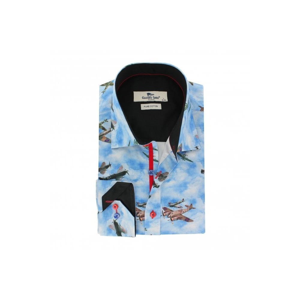 SUPERMARINE PLANE COMMEMORATIVE PRINT SHIRT