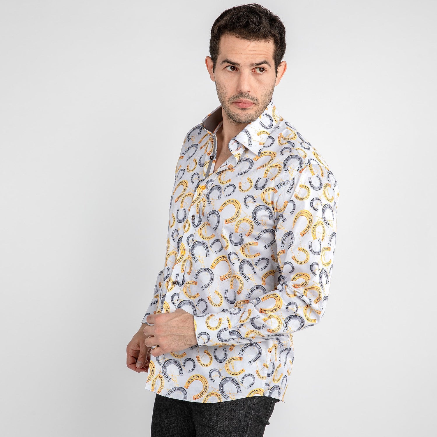 HORSESHOE EQUESTRIAN PRINT SHIRT