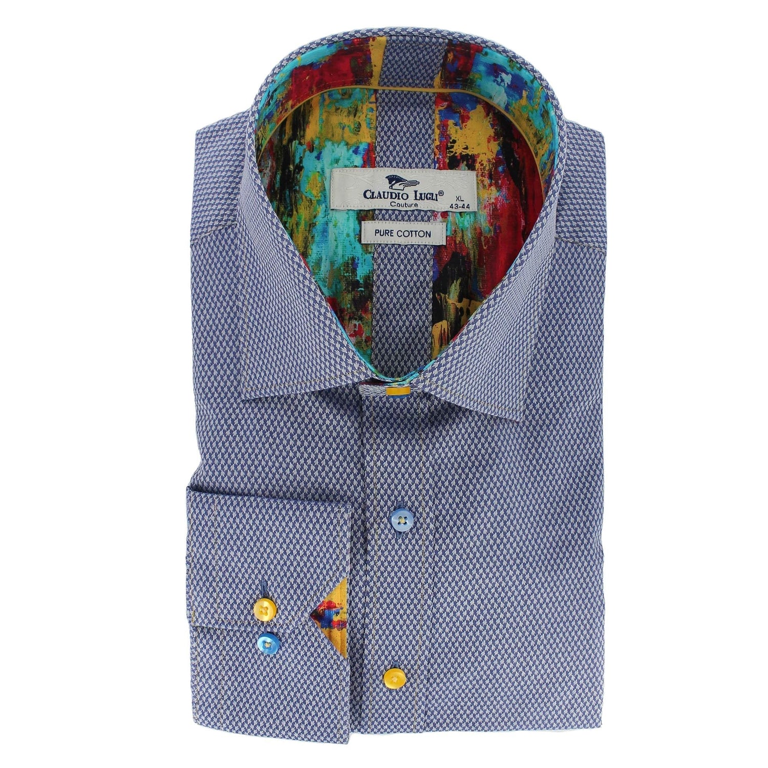 TEXTURED CLASSIC JACQUARD SHIRT WITH PAINT BRUSH INSERT