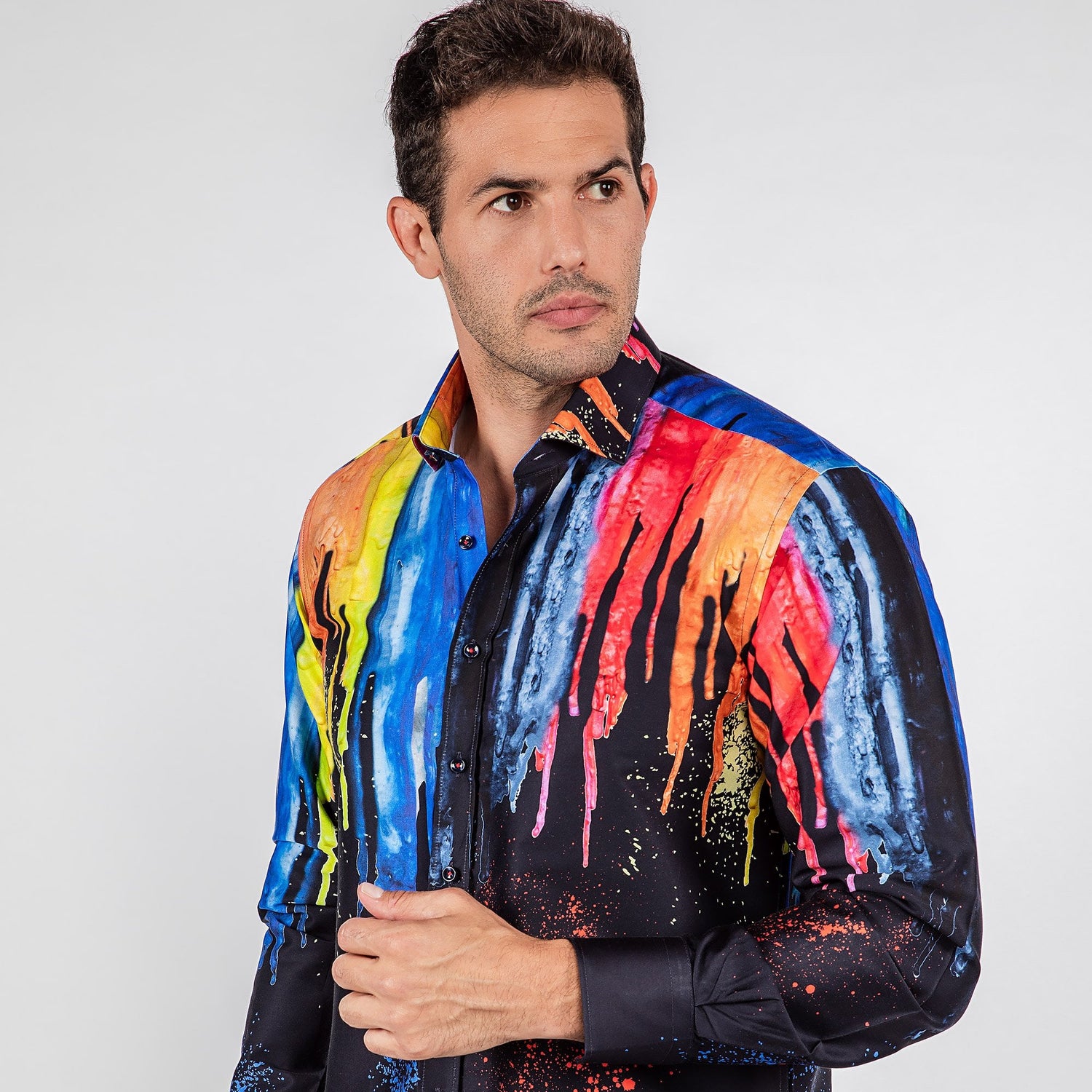 PAINT DRIP PLACEMENT PRINT SHIRT