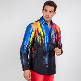 PAINT DRIP PLACEMENT PRINT SHIRT