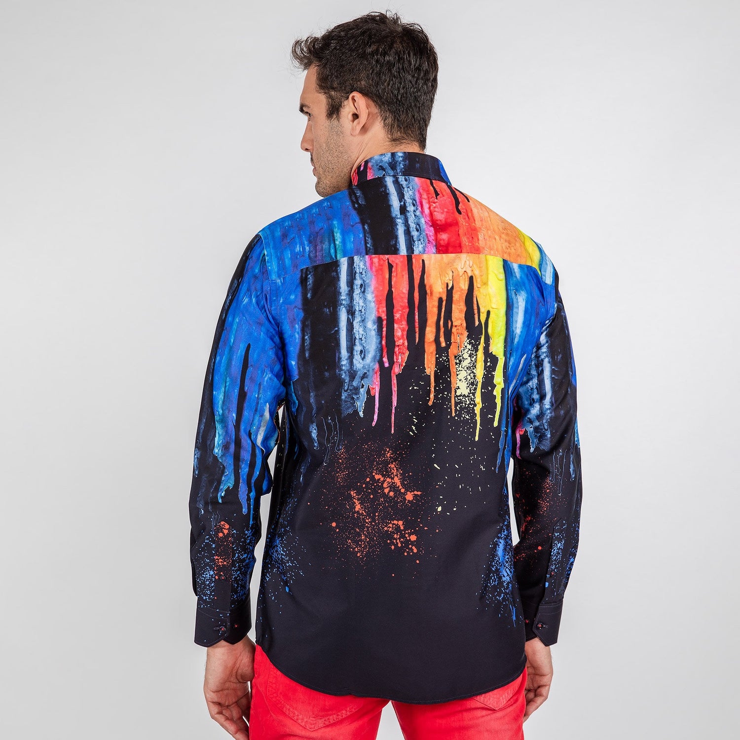 PAINT DRIP PLACEMENT PRINT SHIRT