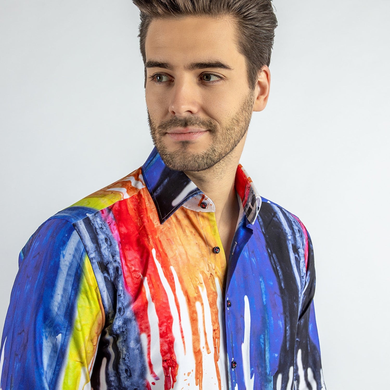 PAINT DRIP PLACEMENT PRINT SHIRT