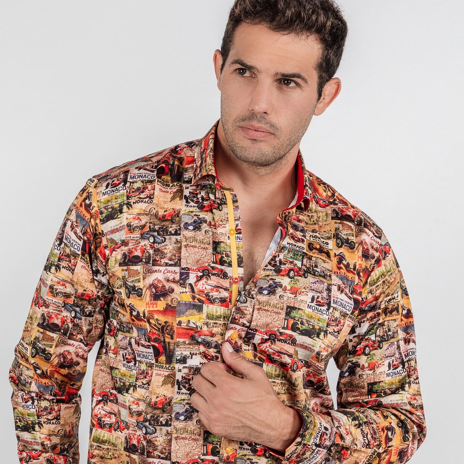 MONACO MONTAGE PRINT SHIRT