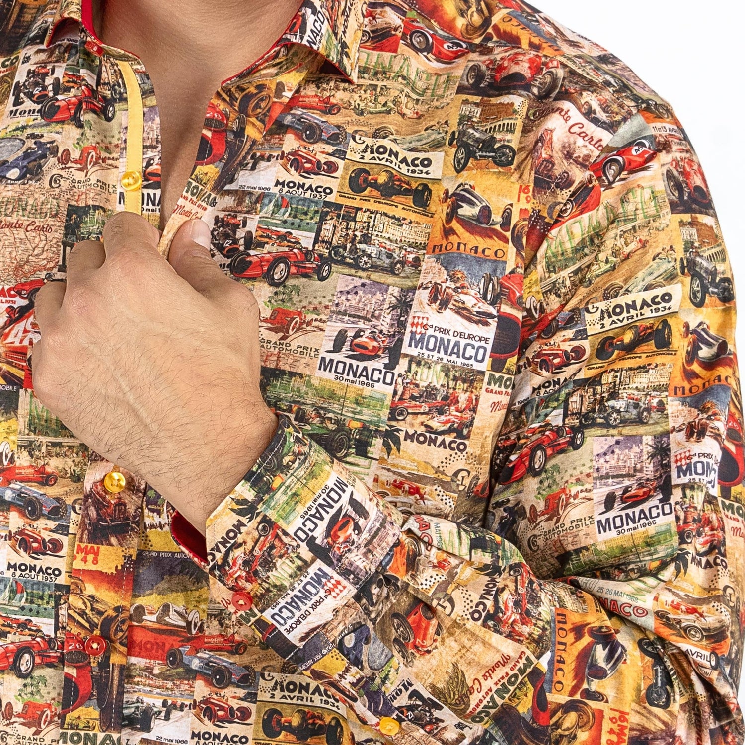 MONACO MONTAGE PRINT SHIRT