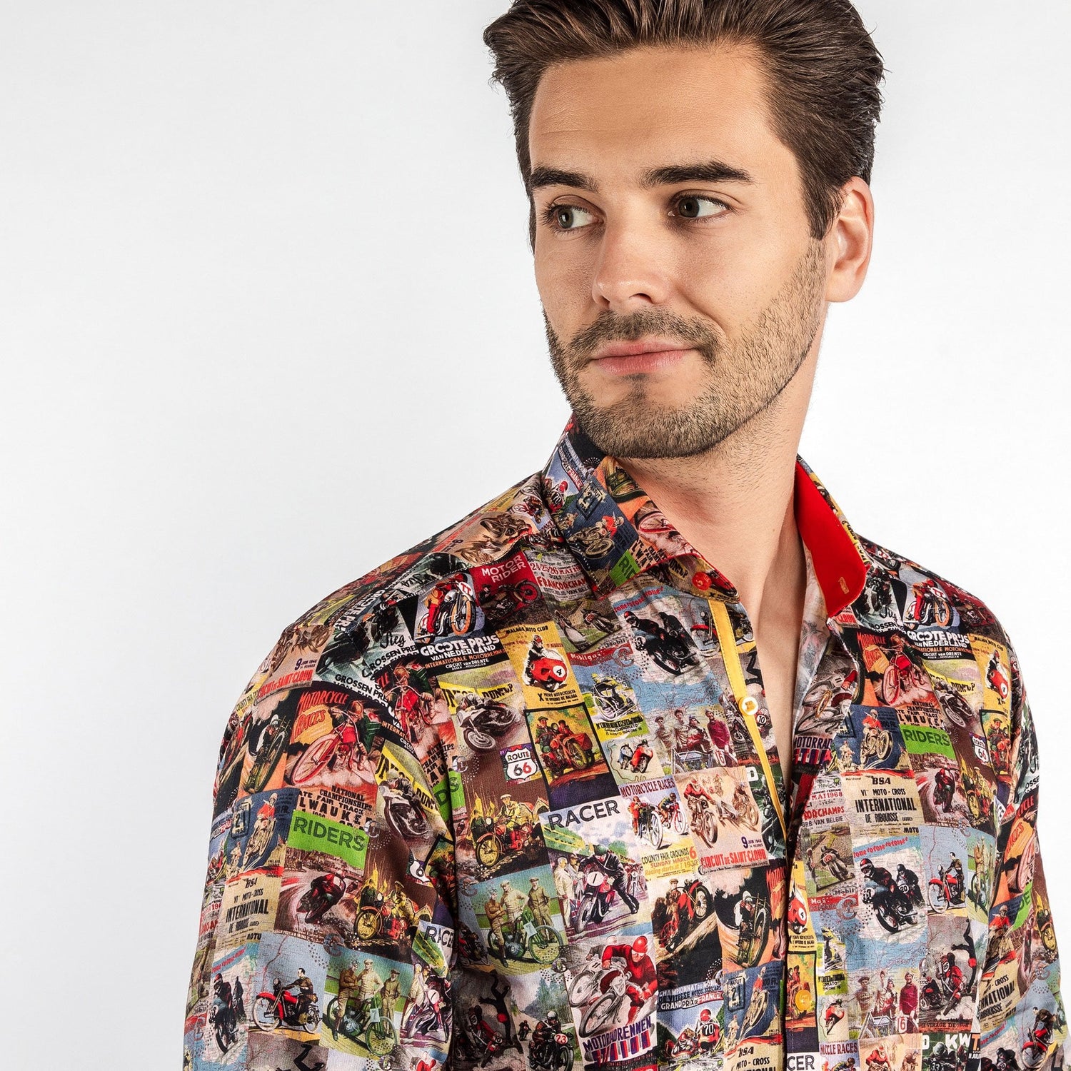 MOTOR RACE VINTAGE PRINT SHIRT