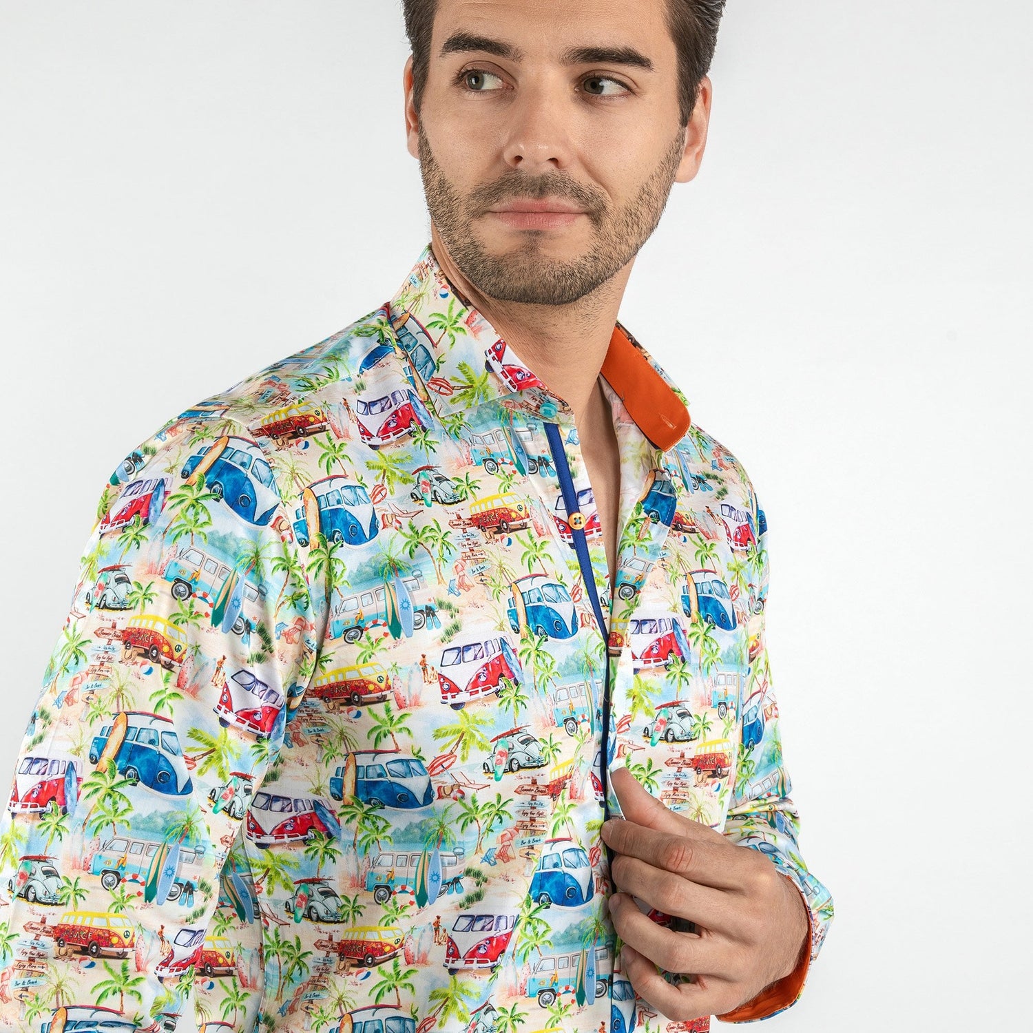 CAMPERVAN EXOTIC PRINT SHIRT