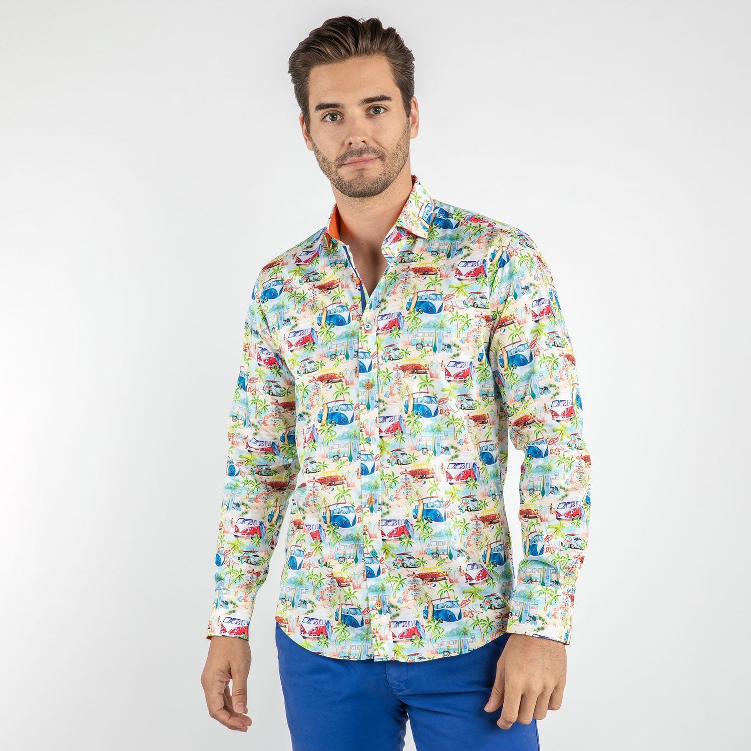 CAMPERVAN EXOTIC PRINT SHIRT