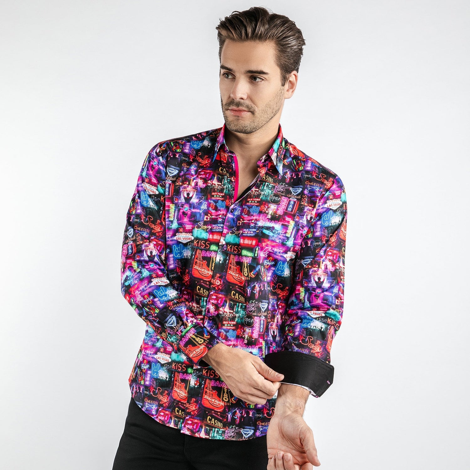 PRE-ORDER - VEGAS AT NIGHT PRINT SHIRT