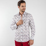 BIRDS OF A FEATHER PRINT SHIRT