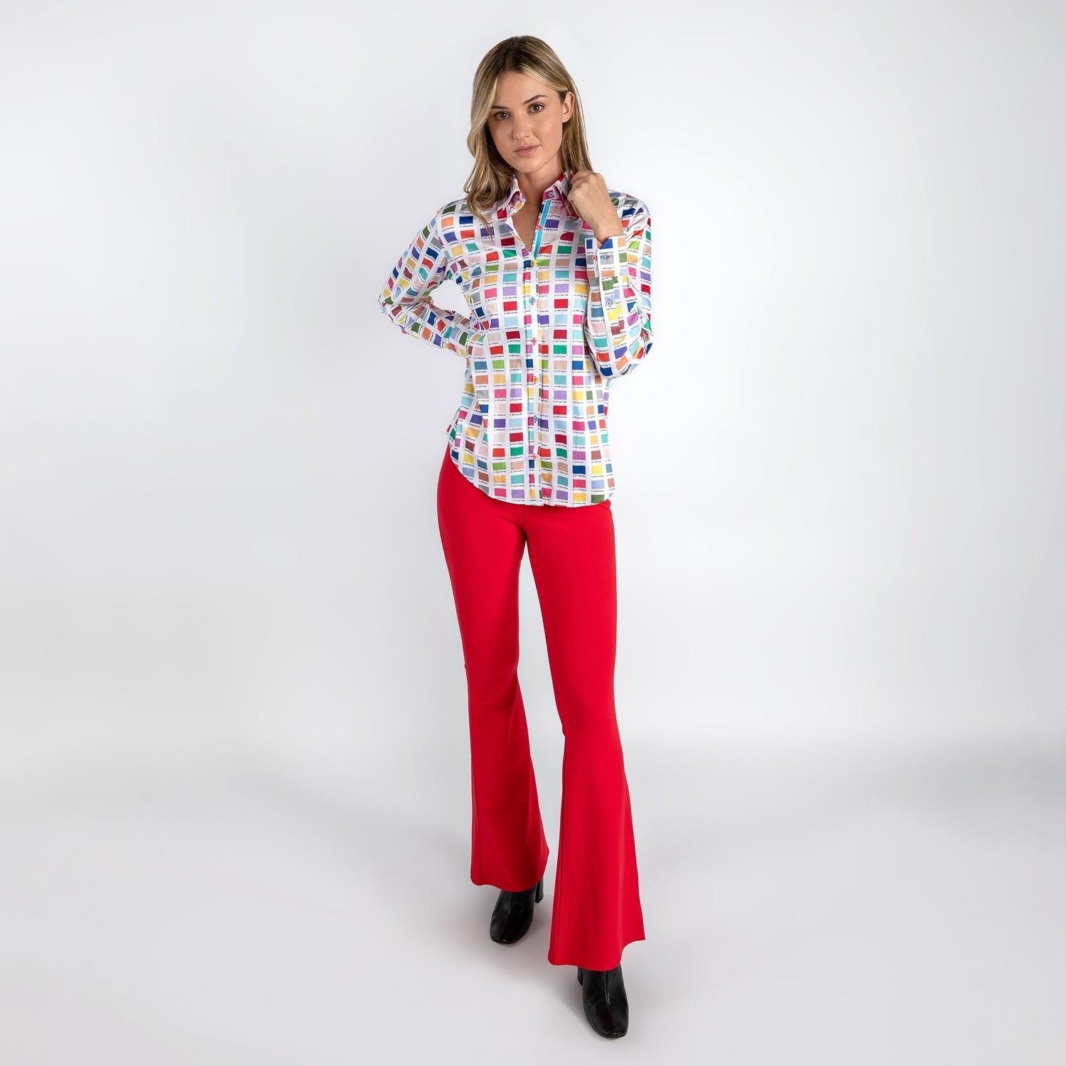 COLOUR CODES WOMENS PRINT SHIRT