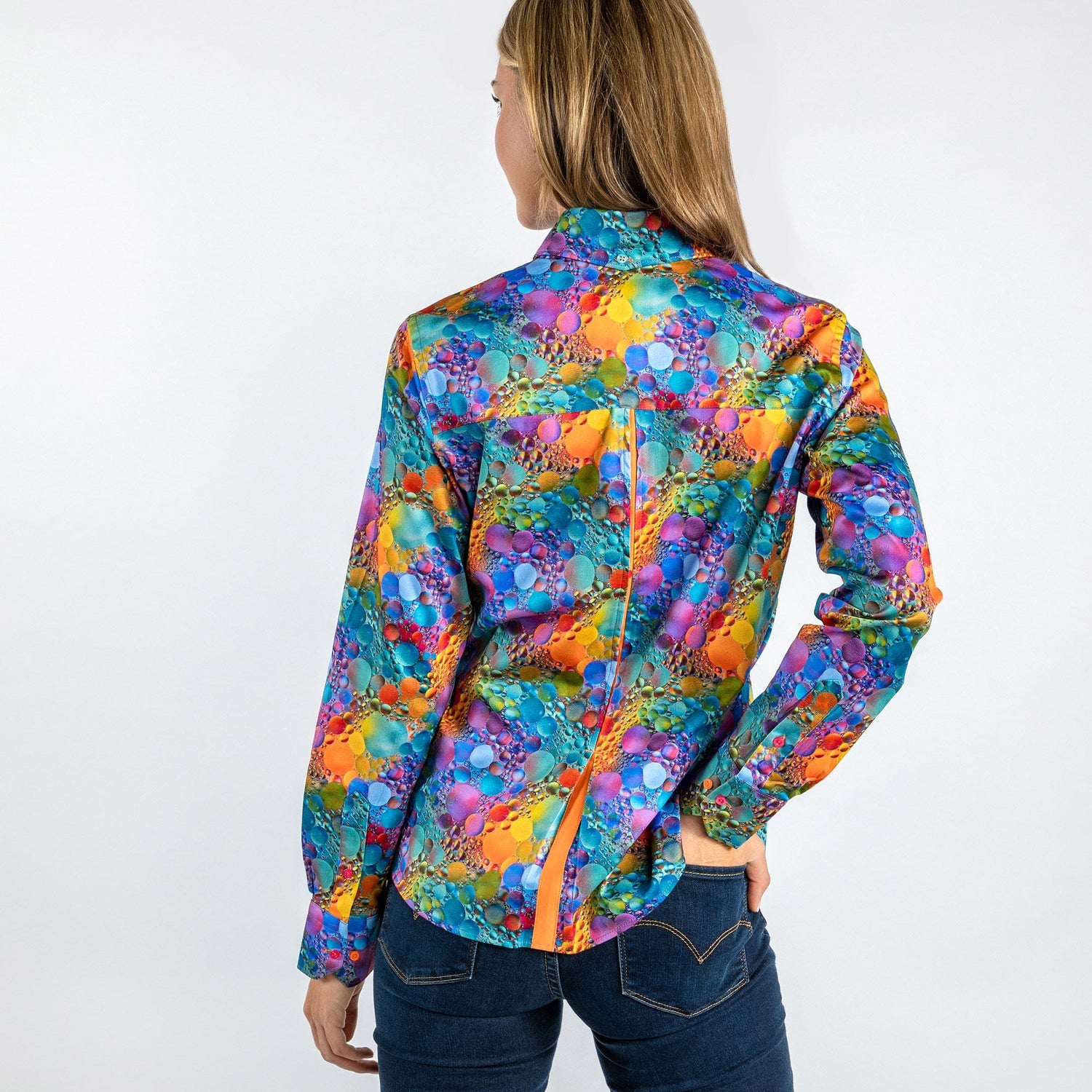 MULTICOLOUR BUBBLE WOMENS  PRINT SHIRT