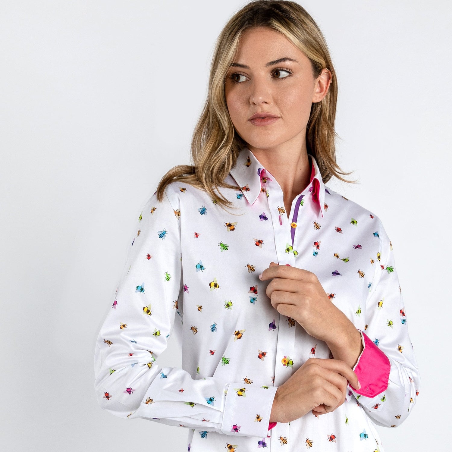 MULTICOLOUR BEES WOMENS  PRINT SHIRT