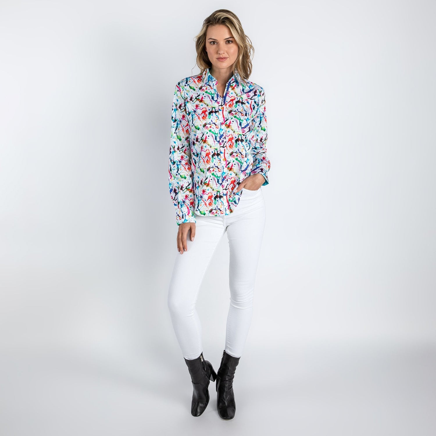 PAINT SPLASH WOMENS  PRINT SHIRT