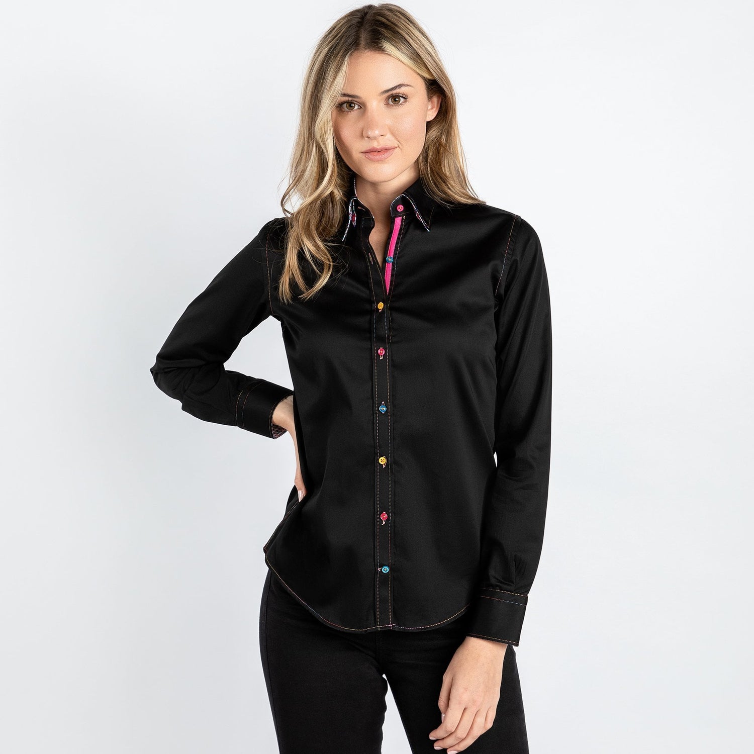 CLASSIC WOMENS SATIN COTTON SHIRT