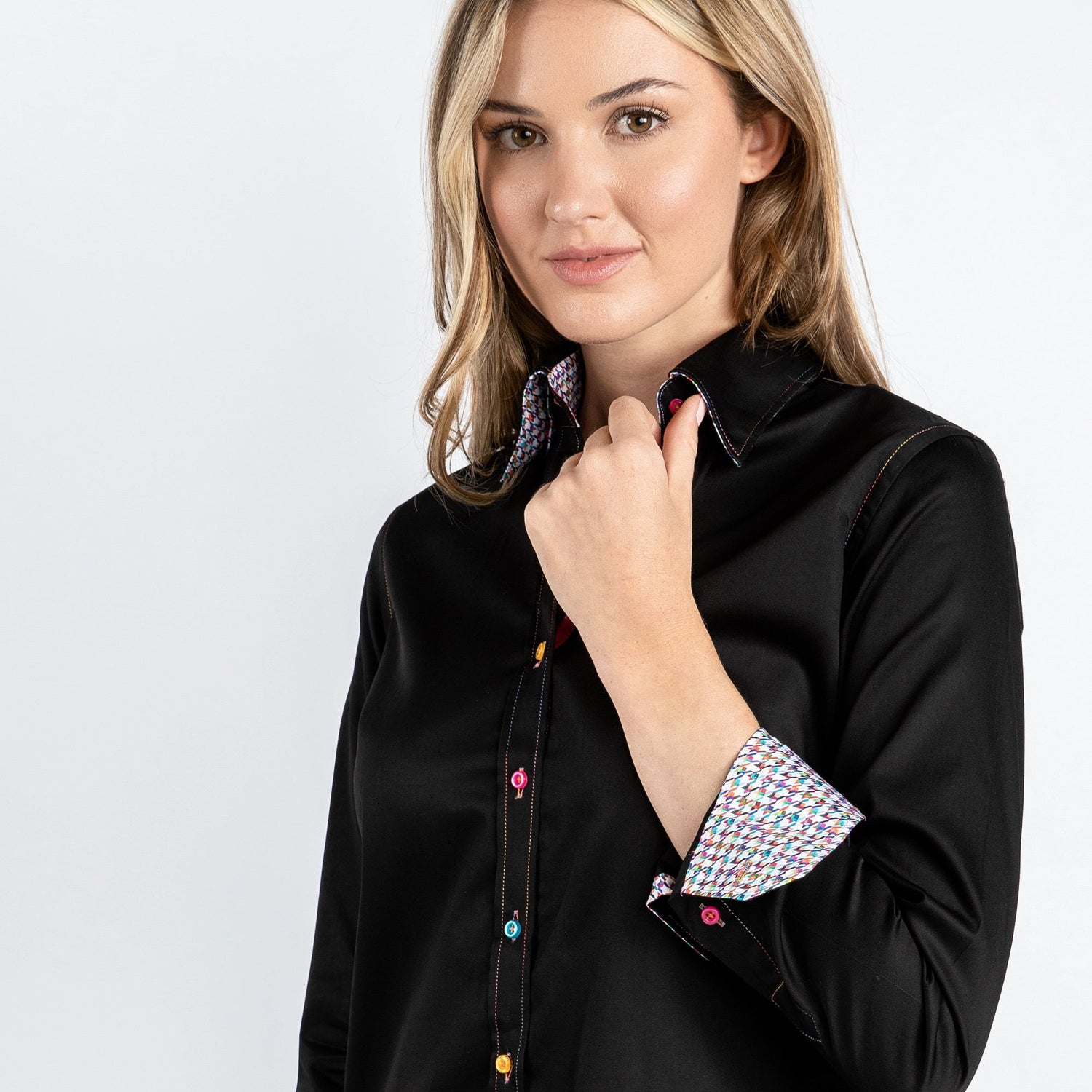 CLASSIC WOMENS SATIN COTTON SHIRT