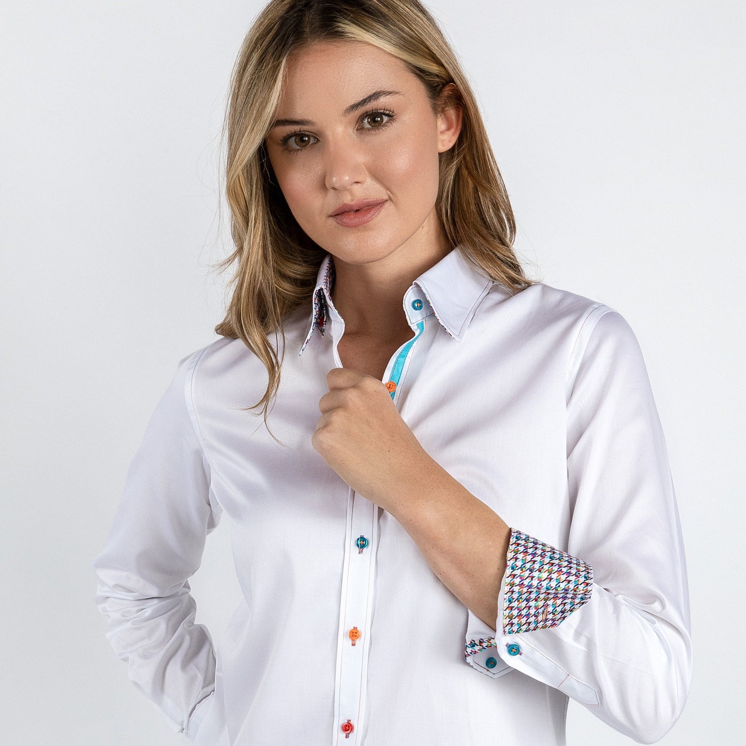 CLASSIC WOMENS SATIN COTTON SHIRT