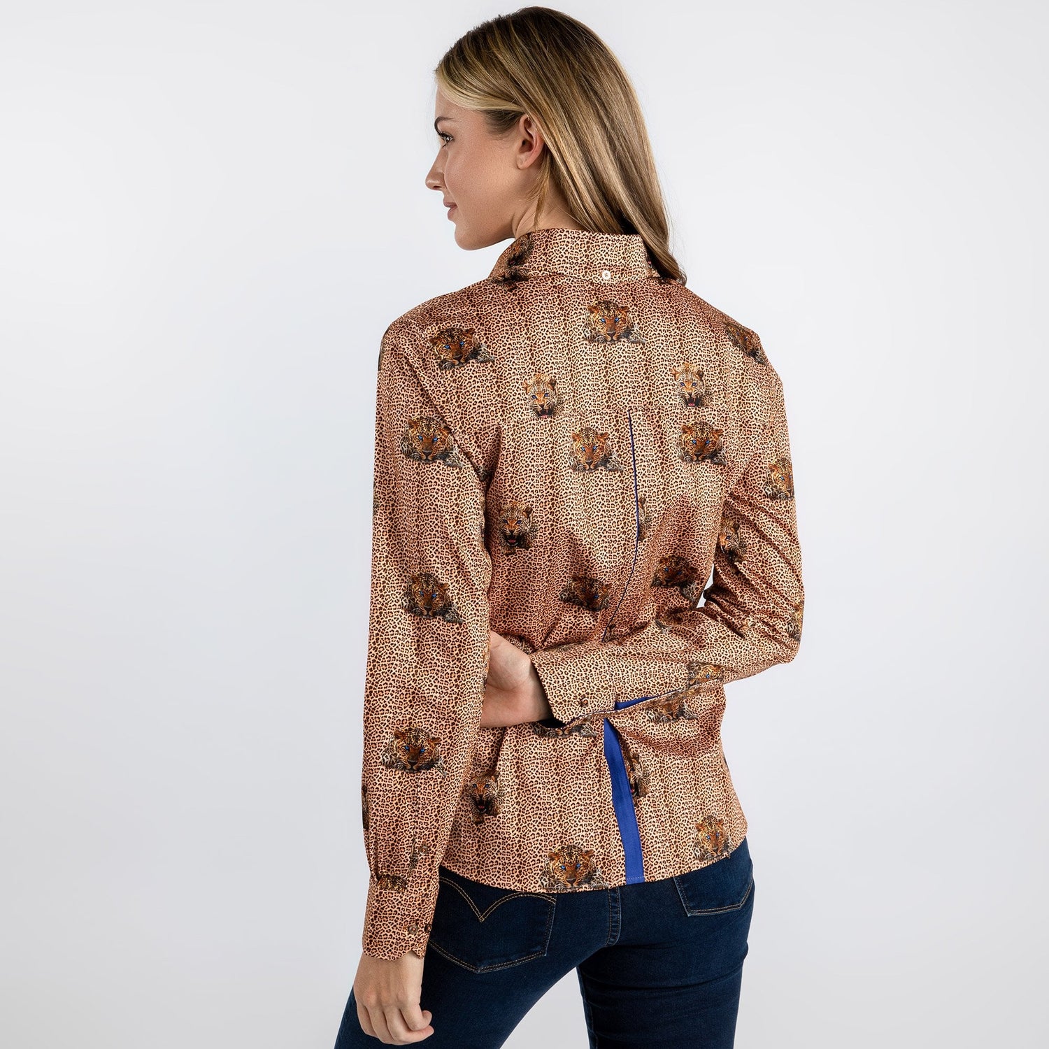 LEOPARD PRINT WOMENS SHIRT