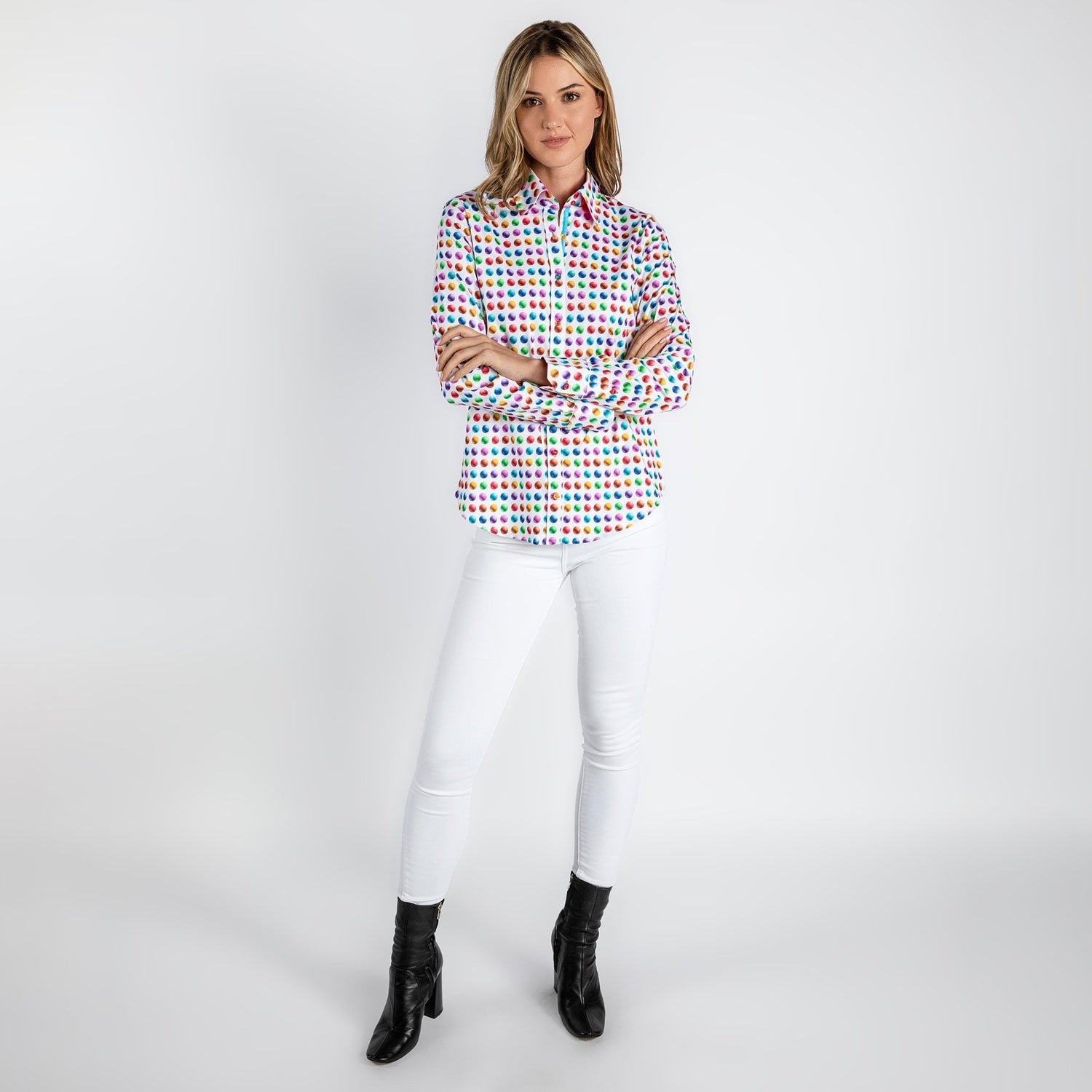 GOLF BALLS WOMENS  PRINT SHIRT