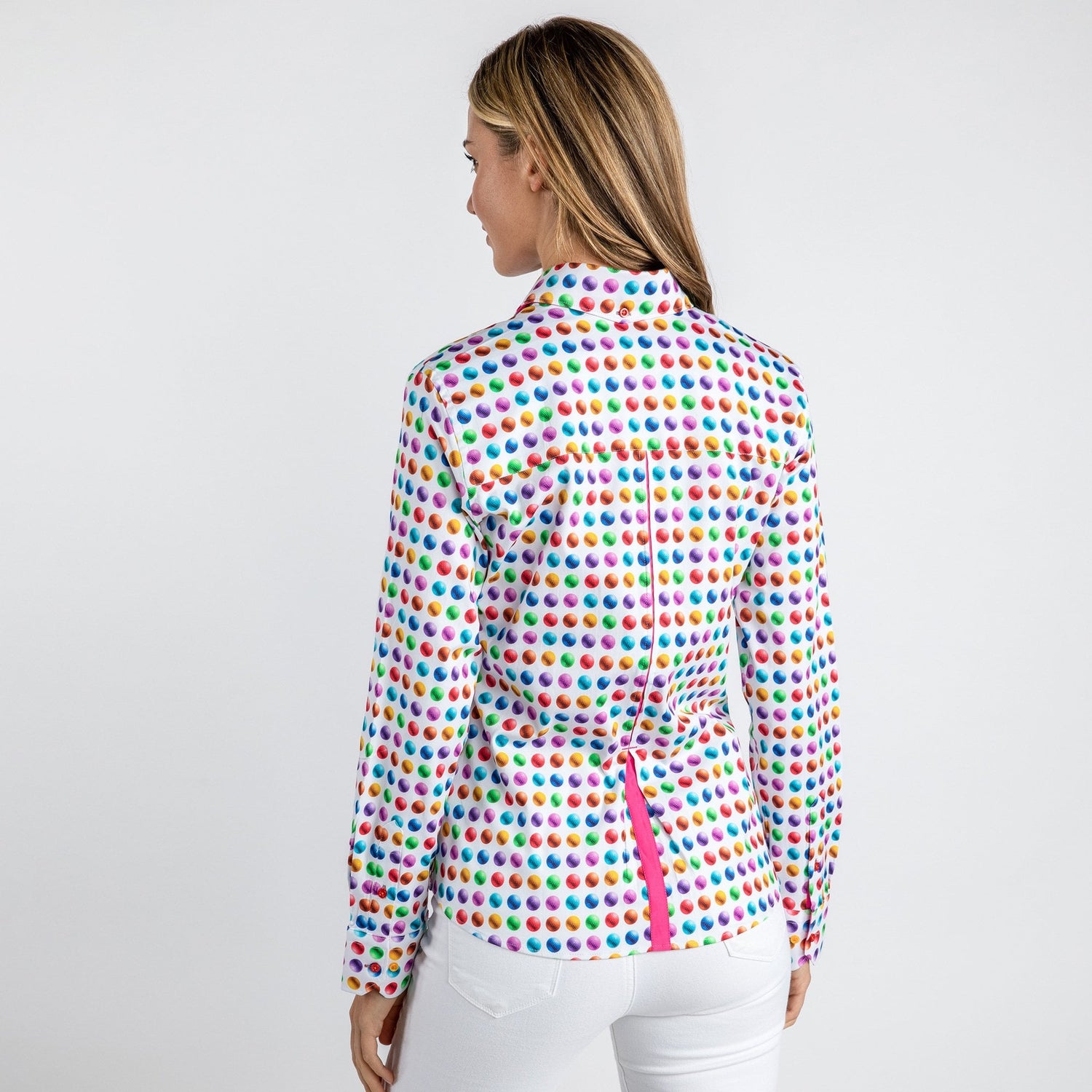 GOLF BALLS WOMENS  PRINT SHIRT