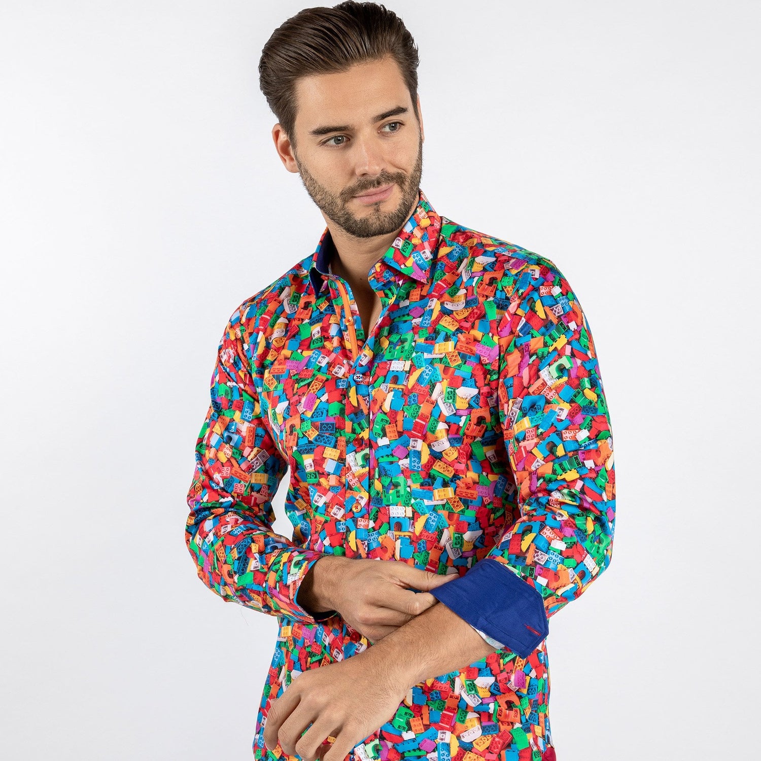 BUILDING BLOCK TOYS PRINT SHIRT