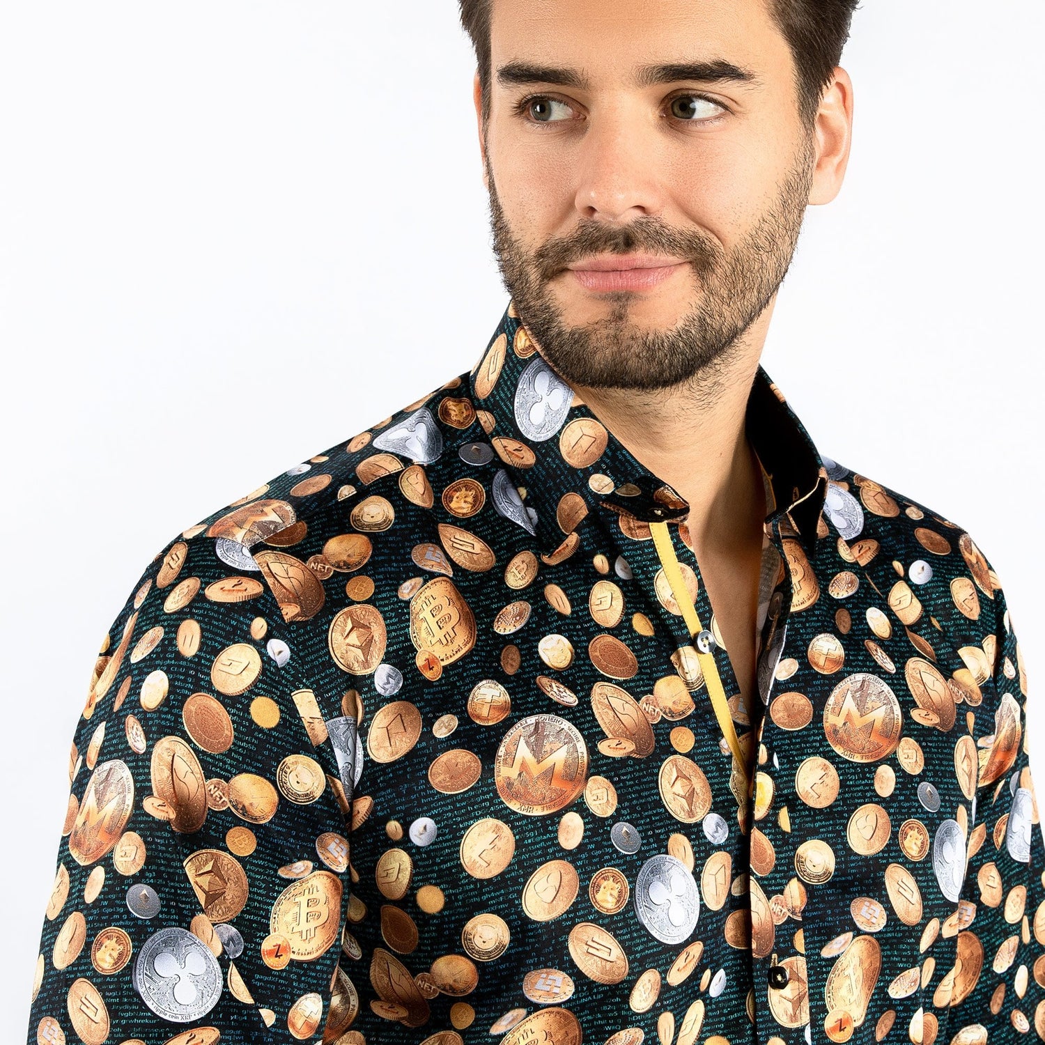 CRYPTO COINS PRINT SHIRT