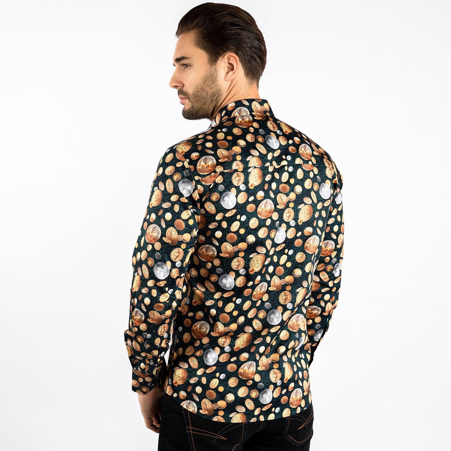 CRYPTO COINS PRINT SHIRT