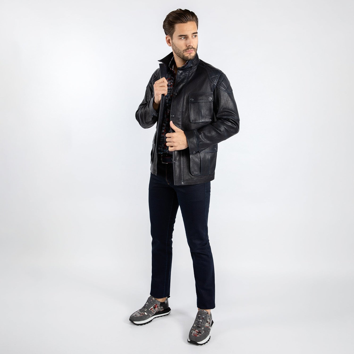 The Expedition Leather Utility Jacket