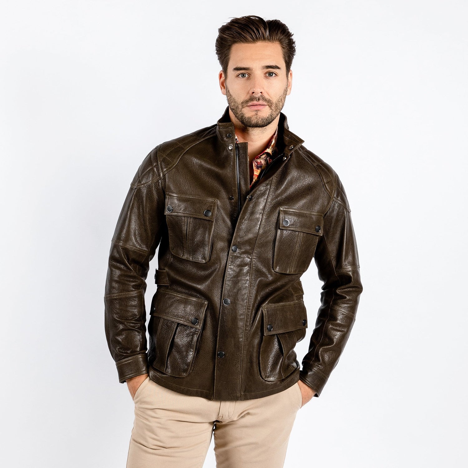 The Expedition Leather Utility Jacket