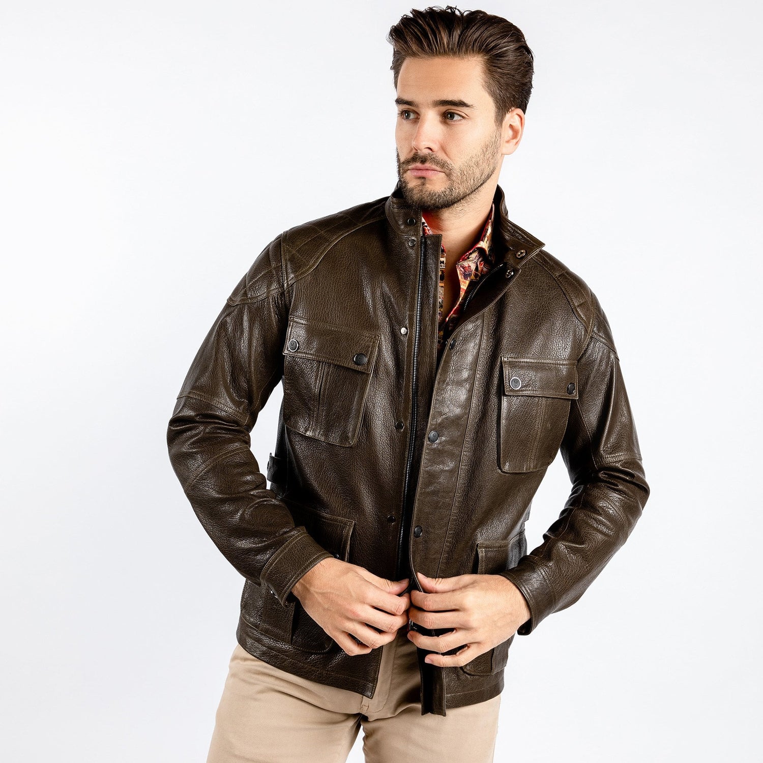 The Expedition Leather Utility Jacket