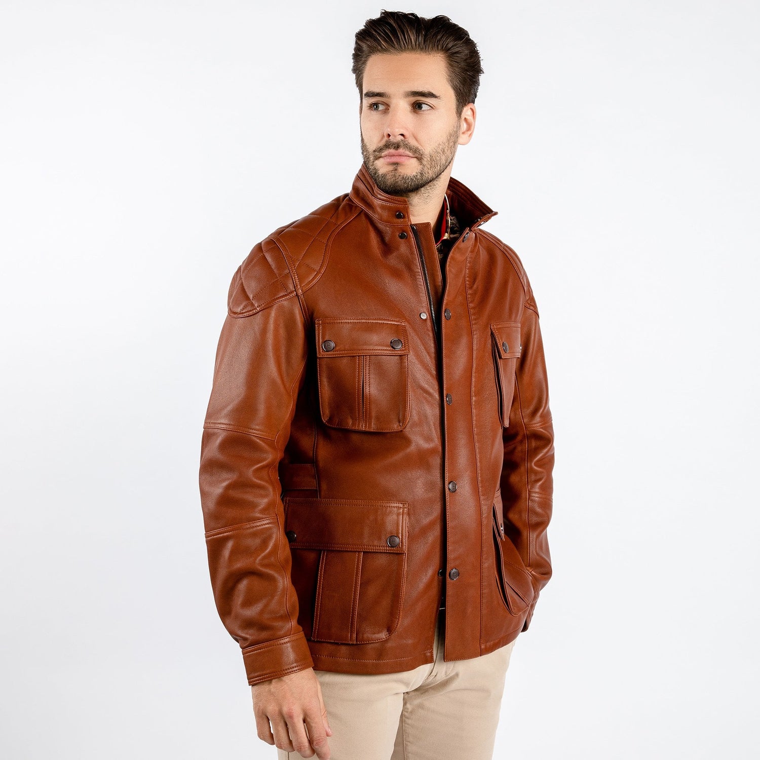 The Expedition Leather Utility Jacket