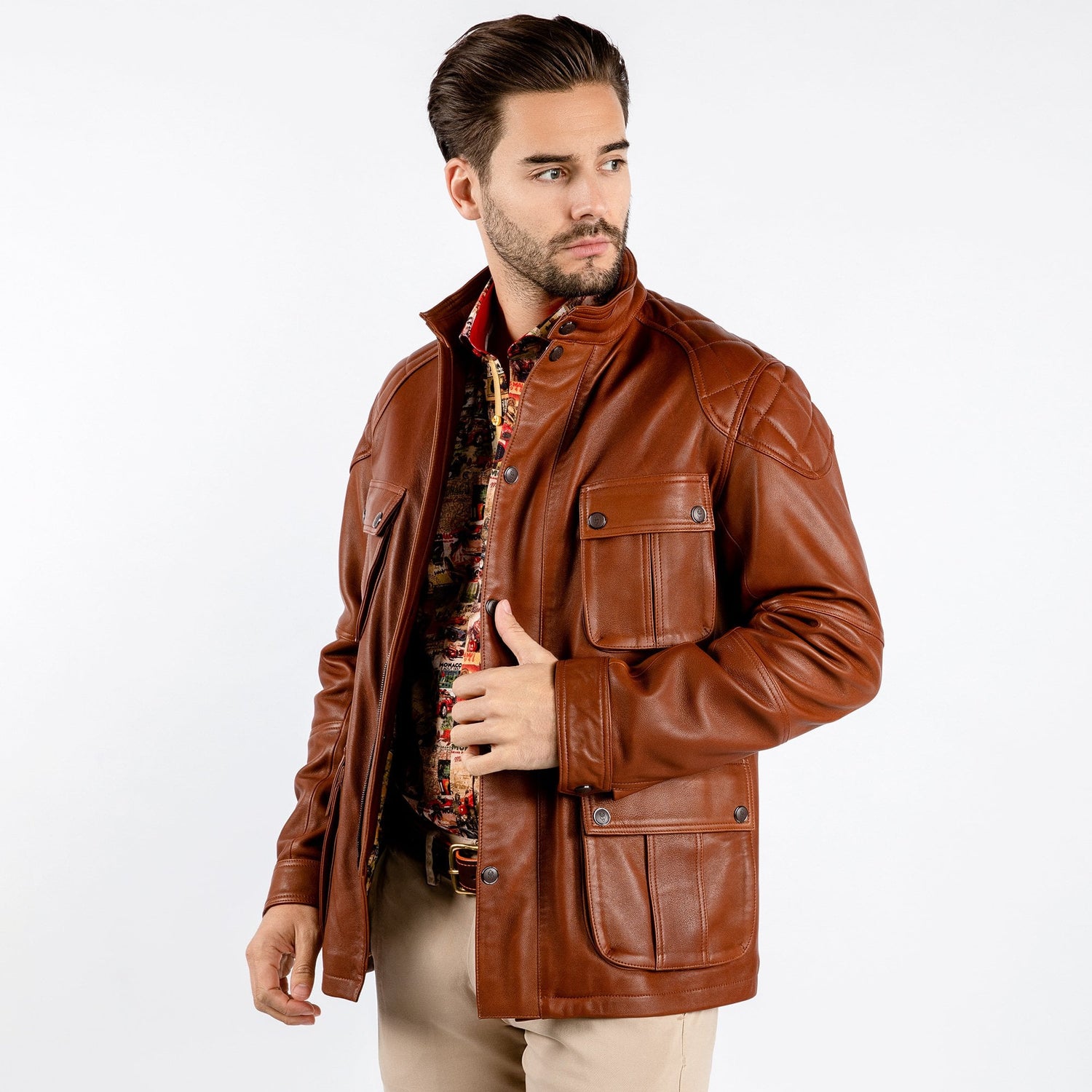 The Expedition Leather Utility Jacket