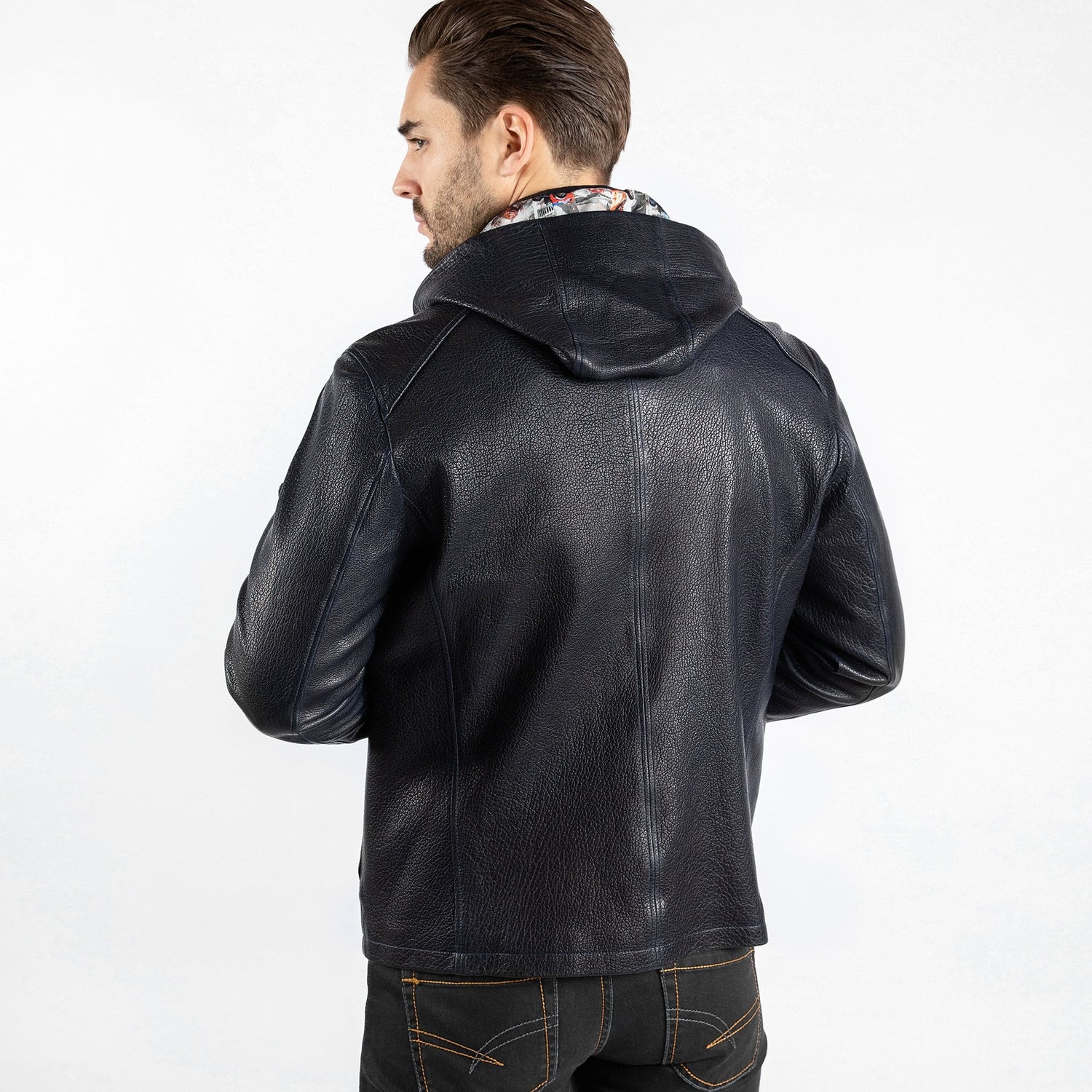 The Vintage Rider Leather Hoodie