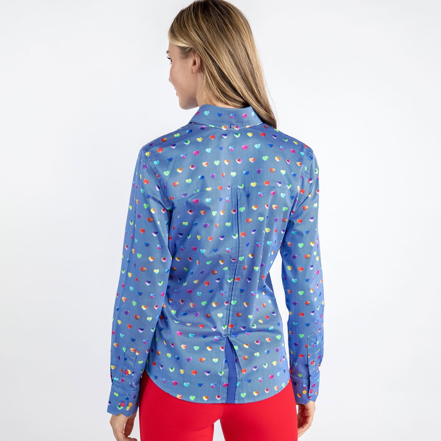 MULTICOLOUR HEART WOMENS  PRINT SHIRT