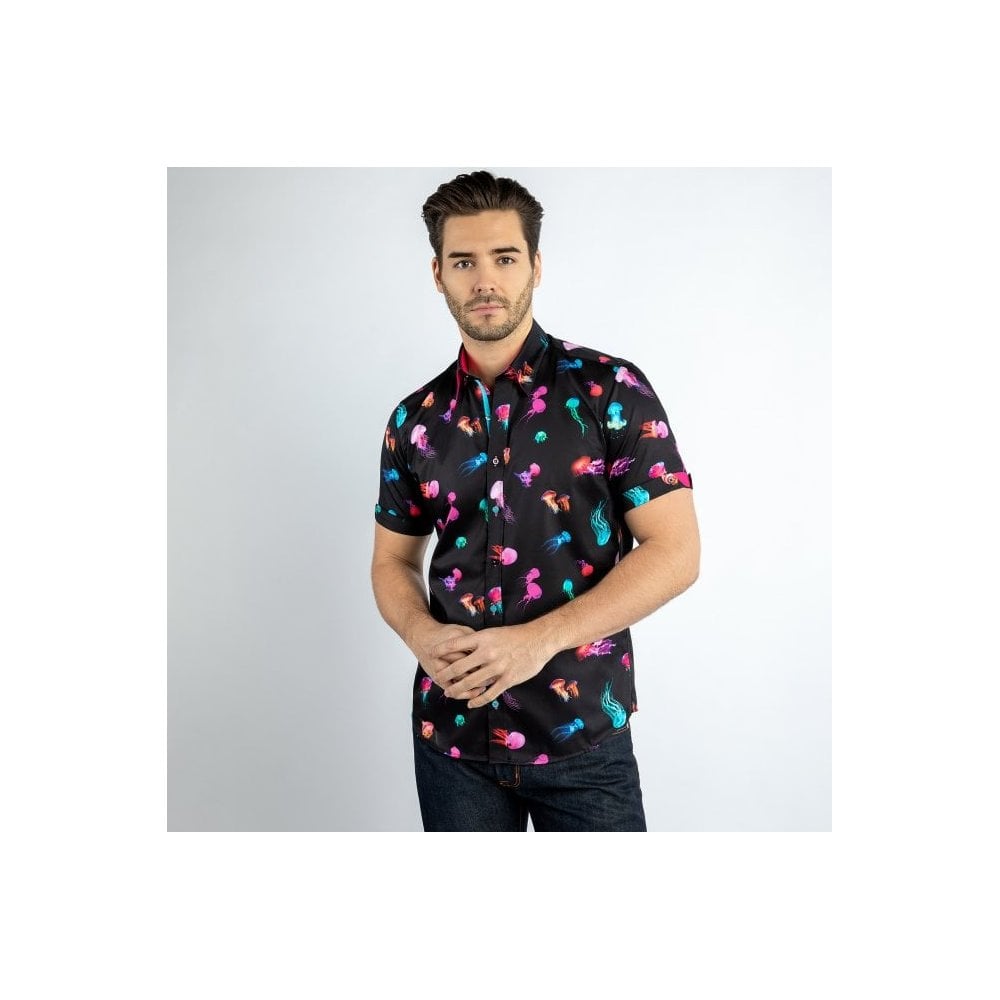 JELLYFISH PRINT SHORT SLEEVE SHIRT