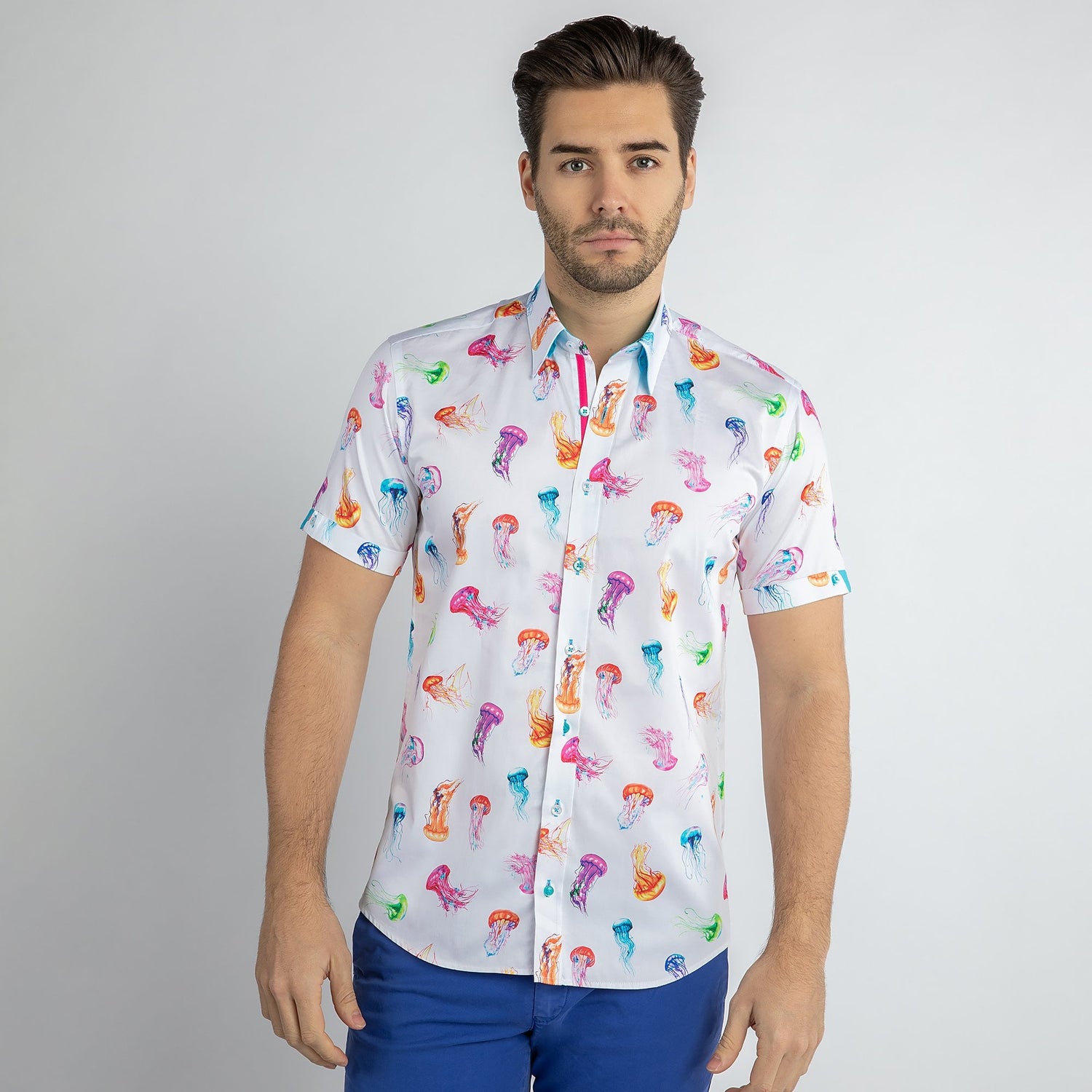 JELLYFISH PRINT SHORT SLEEVE SHIRT